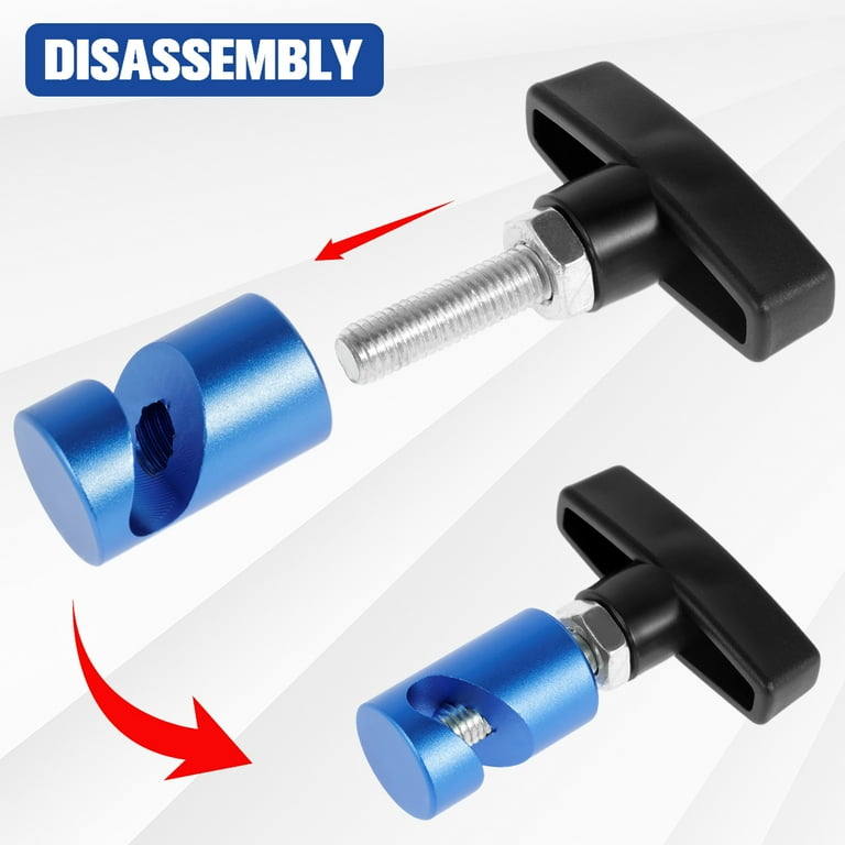 2Pcs Hood Strut Clamp Tool - Car Hood Prop Rod Holder, M14 Spark Plug Gap Tool, For Hoods, Tailgates, Trunks (Blue)