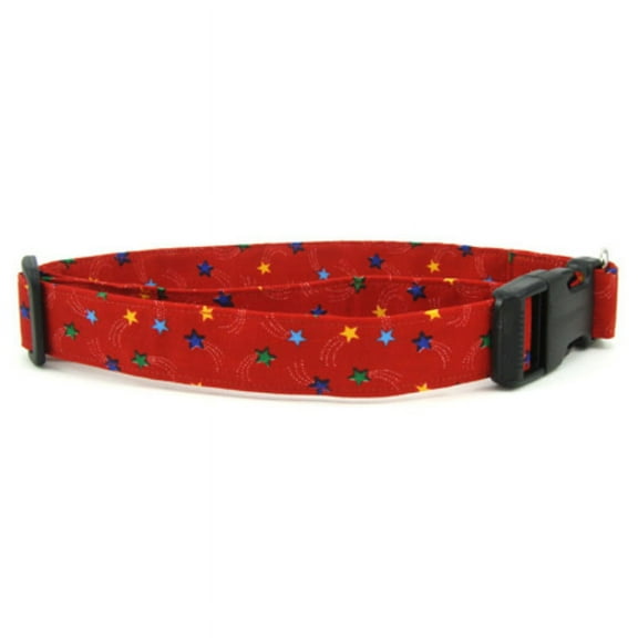 Rainbow Stars Dog Collar - Size - Small