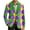 Green, variant on Mardi Gras Men's Blazer Corduroy Mask Print Carnival Party Jacket Two Button Slim Fit Business Office Suit Jacket with Pockets Plus Size Outerwear
