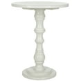 thumbnail image 2 of SAFAVIEH Greta Solid Casual Round Top Accent Table, Shady White, 2 of 4