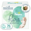 Pampers Pure Protection Natural Newborn Diapers, Size N, 76 Ct