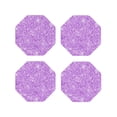 thumbnail image 2 of Balery 4 Pcs Lilac Glitteringleather Coasters Set, Drink Table Cup Coasters For Living Room Kitchen Coffee Decor, 2 of 9