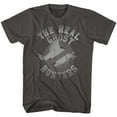 thumbnail image 1 of The Real Ghostbusters Tonal Ghost Symbol Smoke Adult T-Shirt Tee, 1 of 2