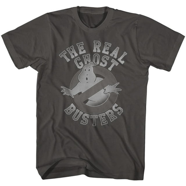 The Real Ghostbusters Tonal Ghost Symbol Smoke Adult T-Shirt Tee