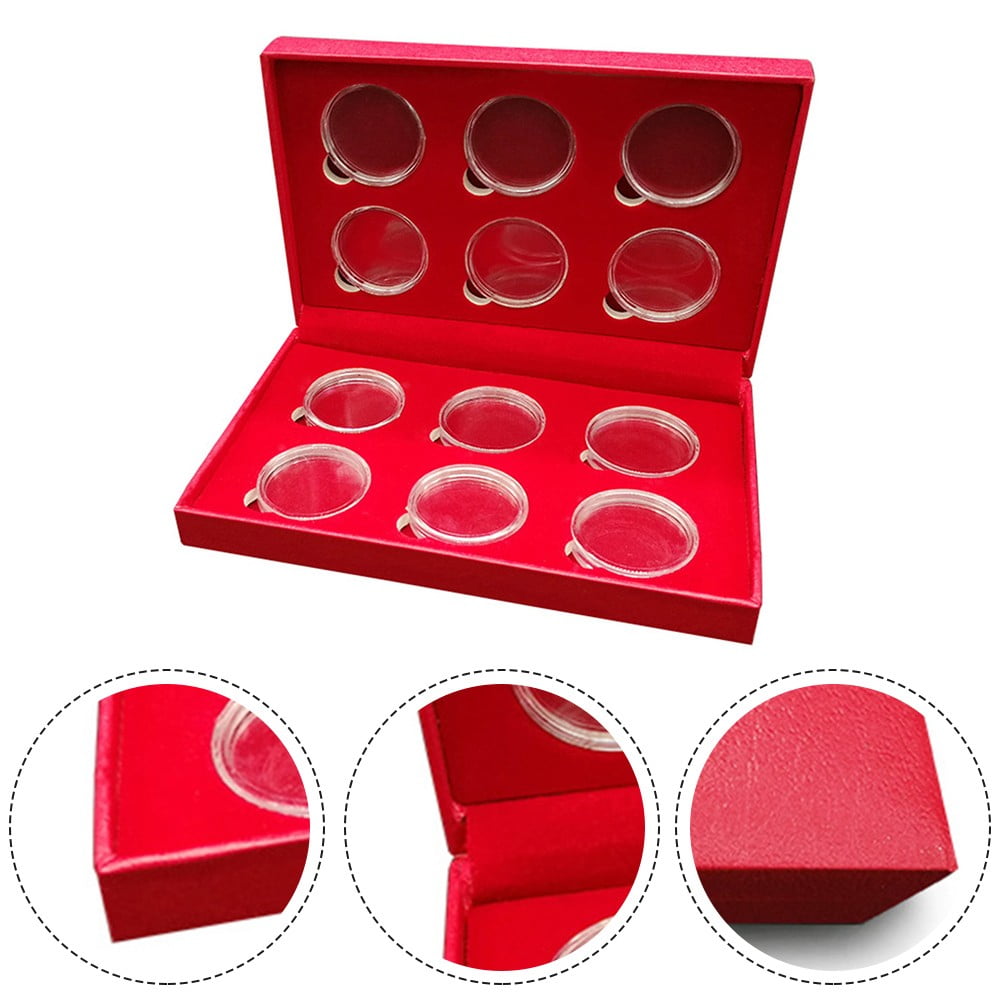 Coin Storage Case Commemorative Coin Collection Protection Square Box