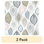 (2 pack) Waverly Inspirations Sewing & Craft Fabric, Organic Leaves Neutral, 1 Yard Precut, 100% Cotton, 44 in Wide, for Quilting & Sewing