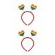 thumbnail image 1 of Minnieouse Headband Photo Props Spring Universal Headwear Maquillaje Fiesta de disfraces Decoración de Halloween LOVE IS heart AMOR ES AMOR corazón 2Conjunto, 1 of 6