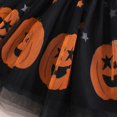 thumbnail image 6 of Kids Long Sleeve Pumpkin Print Tutu Tulle Dresses Pumpkin Costume Cosplay Costume Girl Halloween Outfit Size 1-5 Years, 6 of 7