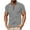 01 Gray, variant on Awdenio Shirts for Men Quarter Zip Shirts Short Sleeve Casual Golf Shirt Summer Beach Slim Fit Tops