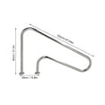 thumbnail image 3 of Stainless Steel Curved Pool Ladder Handrail - Durable Underwater Safety Support for Swimming Pools and Spas, 3 of 5