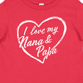 thumbnail image 4 of Inktastic I Love My Nana and Papa in White Chalk Heart Boys or Girls Baby T-Shirt, 4 of 5