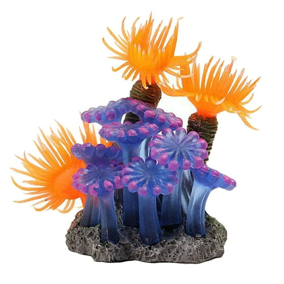 VerPetridure Fish Tank Landscaping Decoration Soft Coral Plastic Simulation Resin Sea Urchin Marine Life