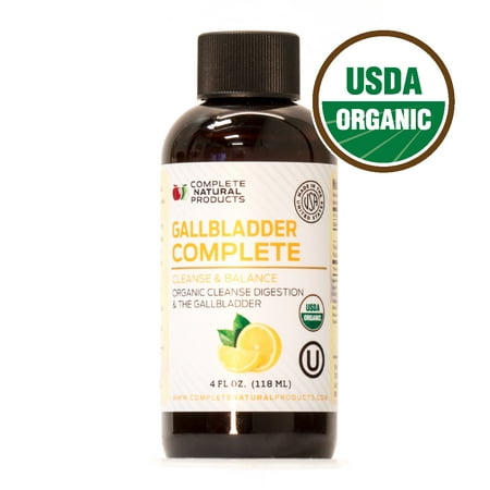 Gallbladder Complete - Natural Organic Liquid Gallstones Cleanse, Support, & Sludge Formula (Best Over The Counter Body Cleanse)