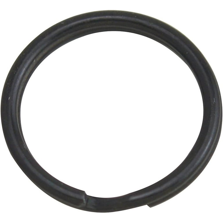 15mm Outer Diameter Metal Black Key Rings Curved Surface Split Ring Pack of  150 