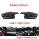 thumbnail image 1 of 2pcs Modified Lhd Carbon Fiber Pattern Mirror Cover Caps For Bmw 3 Series G20 G21 G28 320d 330i 340i 2019-22 M4 Style Black Rhd, 1 of 1