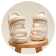 thumbnail image 5 of Toddler Kids Closed Toe Slide Sandals, Antiskid EVA Summer Slippers for Boys Girls Indoor Outdoor Beach Shoes Khaki 7-8 Years, 5 of 7