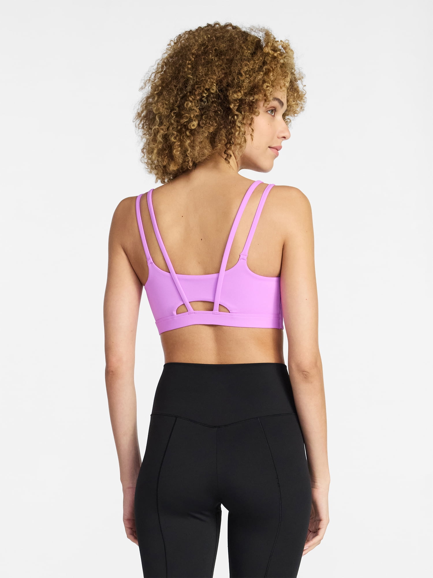 Avia Strappy Sports Bra for Women, Medium Support, S-3XL