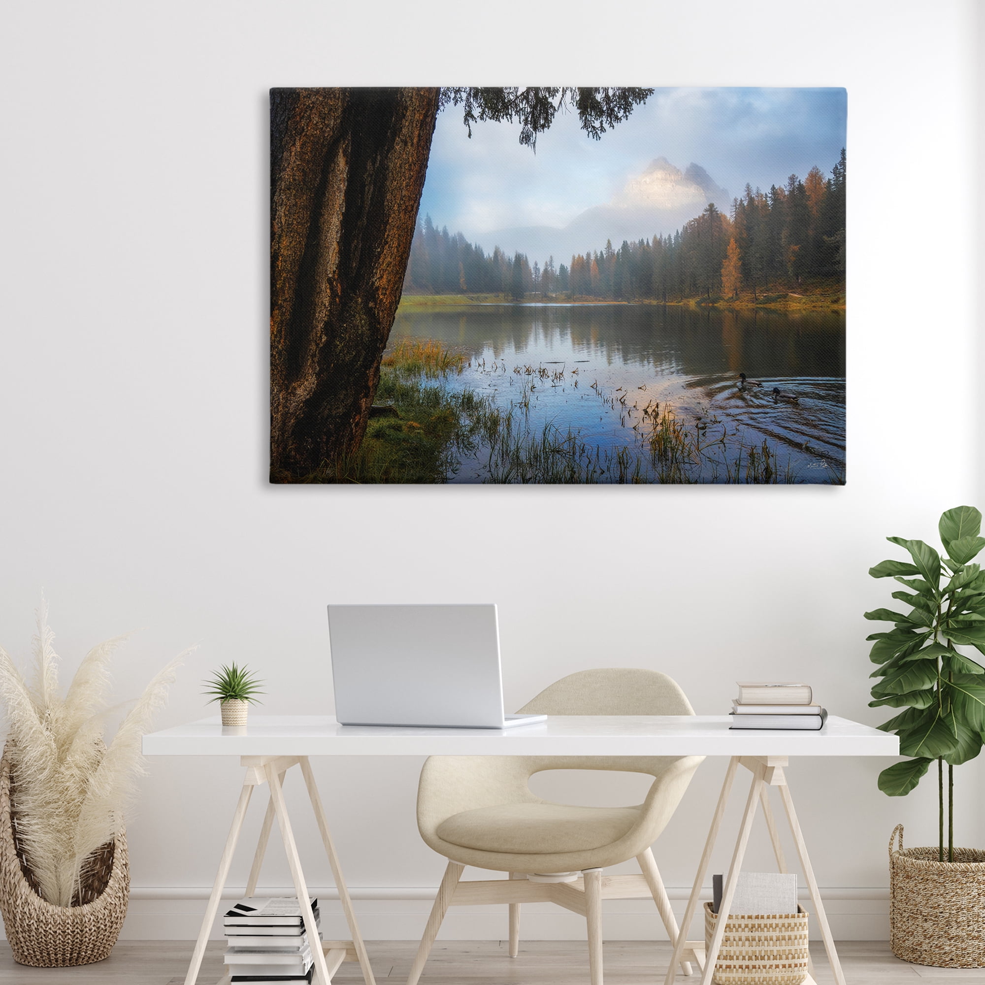 Stupell Industries Autumn Forest Reflections Canvas Wall Art, design by Martin Podt