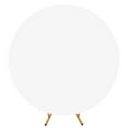 thumbnail image 1 of Round Arch Backdrop Cover 6ft/6.5ft/7.2ft Wrinkle Resistant Machine Washable For Wedding Birthday Baby Shower Decorations, 1 of 9