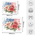 thumbnail image 2 of Ryvnso Roses American Flag Dish Drying Mat for Kitchen Countertop 18x24 Large Dish Pad Drainer Rack Dish Sink Mats, 2 of 7