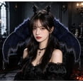 thumbnail image 5 of Halloween Devil Wing Headband, Red Black Dark Little Devil Headpiece, 12.6x14.2 Inch Party Photo Prop, 5 of 6