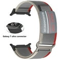 thumbnail image 4 of Rugged Nylon Band for Galaxy Watch Ultra Bands 47mm for Men Women,One Click No Gap Fabric Woven Wristbands Adjustable Sport Strap for Samsung Galaxy Watch 7 Ultra Band 47 mm for Man,Green+Black, 4 of 8