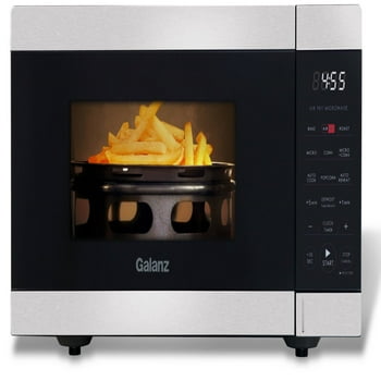 Galanz 0.9 cu. ft. Air Fry Countertop Microwave, 900 Watts, Stainless Steel