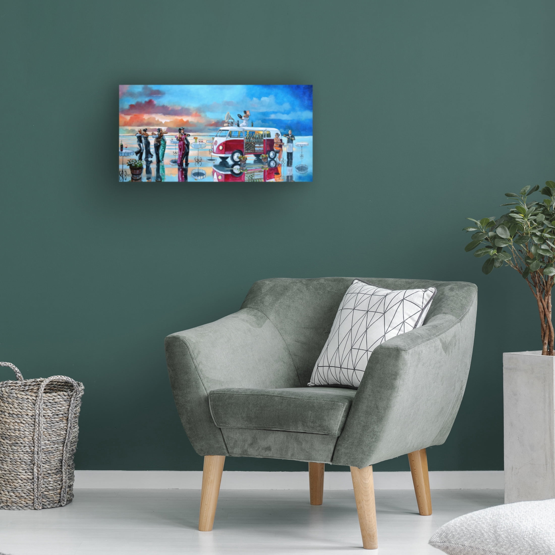 Canvas Wall Art - Ronald West 'The Last Dance II' Wall Art for Living Room, Bedroom, or Office Décor by Trademark Fine Art - 24 x 12 Inches