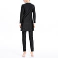 thumbnail image 5 of Aueoeo Women's Casual 2 Piece Loungewear Set Solid-Color Muslim Southeast Asian Conservative Sportswear Set, 5 of 6
