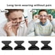 thumbnail image 3 of 12 pares de almohadillas para orejas transparentes para la nariz de lentes, almohadillas para orejas adhesivas de silicona para anteojos de sol antideslizantes para lentes de sol (negro), 3 of 4