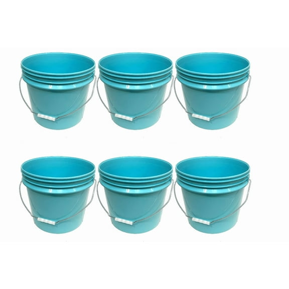 Lee Fisher Sports Bucket - Metal Handle without Lid, Blue