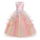thumbnail image 5 of Vestido largo de actuación, vestido de malla colorido, vestido de princesa de actuación para niños con unicornio de Halloween, 5 of 5