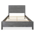thumbnail image 4 of Grain Wood Furniture Montauk Solid Wood Bed, Queen Size, Rustic Grey, 4 of 6
