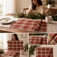 thumbnail image 7 of Christmas Plaid Placemats Place Mats Check Placemat Table Mats Decorative Kitchen Table Placemats, 7 of 7