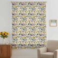 thumbnail image 2 of Vintage Flowers Sheer Curtains 72" Long, Spring Yellow Floral Country Leaves Blue Birds Light Filering Curtains, Breathable Simi Curtain Privacy Drapes for Living Room Bedroom Window Treatment, 2 of 9