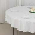 thumbnail image 5 of BalsaCircle 70" Round Cotton Tablecloths Wedding Linens White, 5 of 8