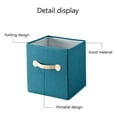 thumbnail image 4 of kkbbma Clearance Under $5 Storage Cubes - Heavy Duty Fabric Storage Bins for Shelves Closet, Cube Organizer - Collapsible Cube Storage Bins Baskets for Organizing Clothes Blankets Toys, 4 of 7