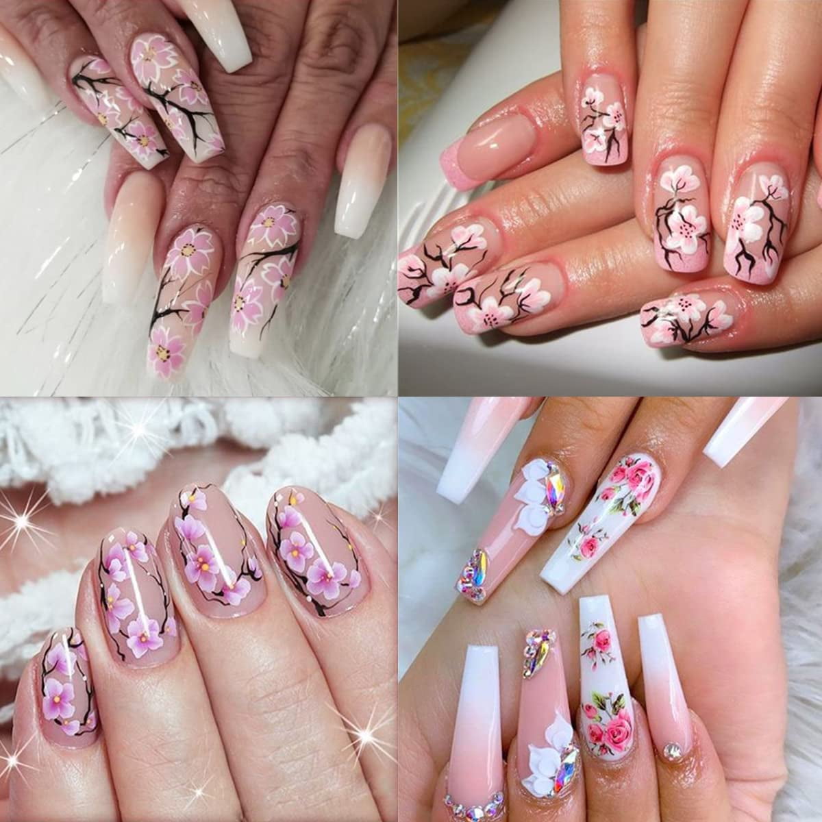Fresh Summer Floral Nail Ideas