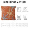 thumbnail image 5 of COMIO  Starfish Throw Pillow Covers Coastal Decoration for The Home Decorative Cushion Case Motif Pillowcase for Couch Sofa Square Orange, 5 of 5