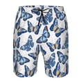 thumbnail image 3 of Salouo Beautiful Butterflies Pattern Swim Trunks for Men,Men's Hawaiian Bathing Suit Swimsuits Quick Dry Swimming Board Shorts Beach Shorts with Pockets-3X-Large, 3 of 6