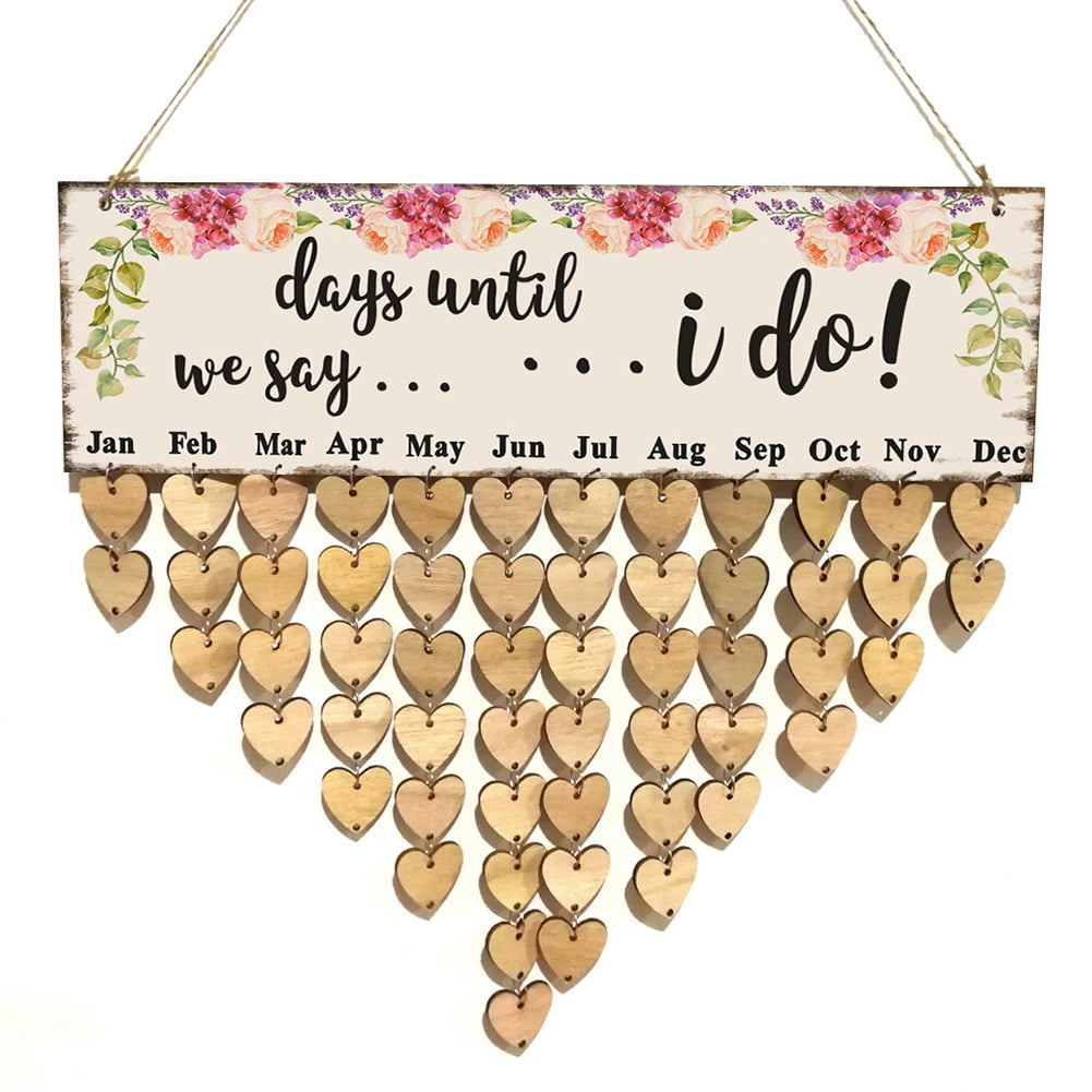 WOODEN IMPORTANT DATE REMINDING BOARD PLATE BIRTHDAY DAYS TO REMEMBER 