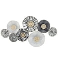 thumbnail image 1 of Sagebrook Home 16130 36 in. Metal 8 Disc Pads Wall Decor, Multi Color, 1 of 1