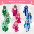 thumbnail image 2 of Little Dolls Set with Mini Princess Dolls for Girls – Princess Toy Dolls for Dollhouse –Small Doll Mini Princess Figures with Tiaras, Hair Accessories, 2 of 5