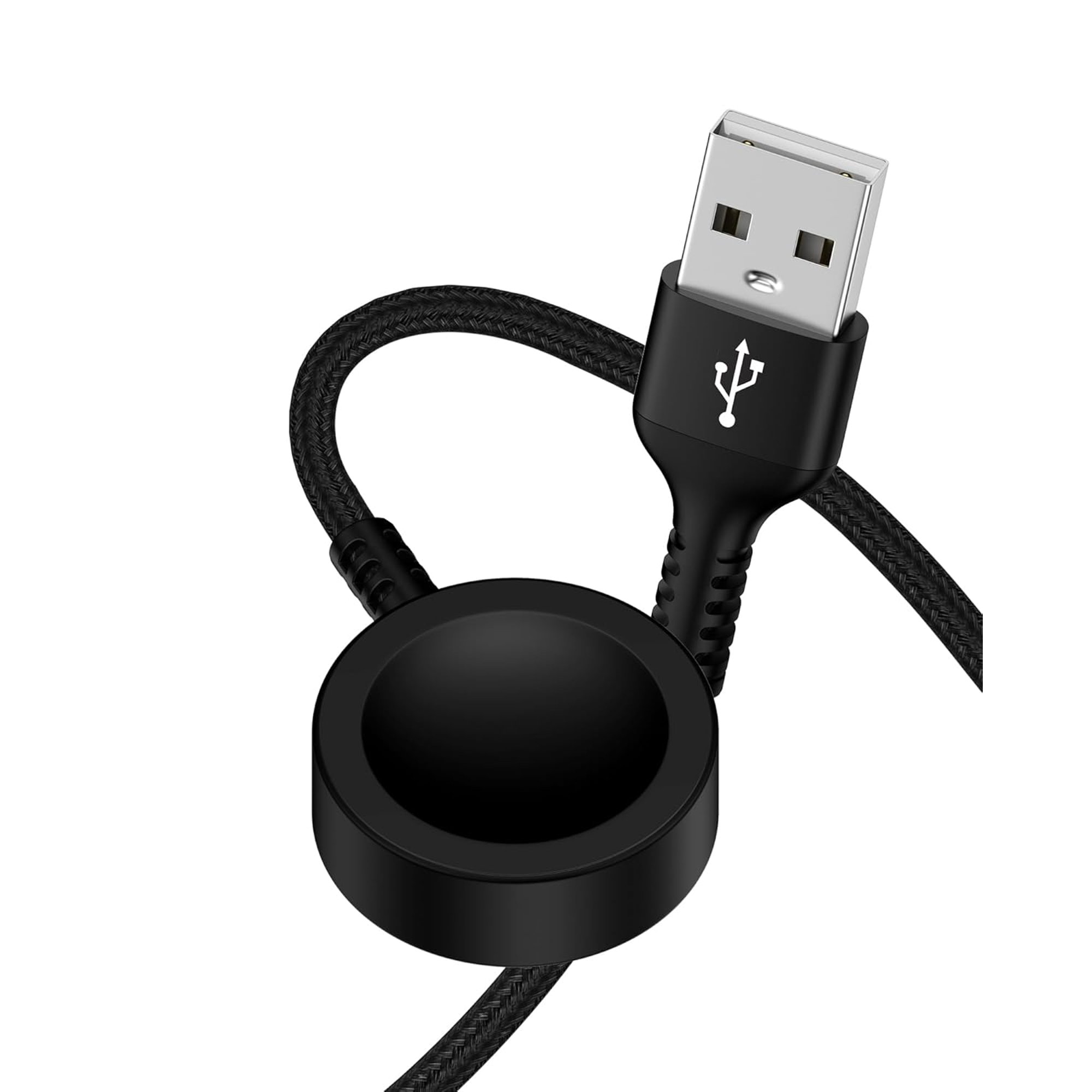 Watch Charger Fast Wireless Charging Cable for iWatch Ultra 3/2/1, Series 11/10/9/8/7/6/5/4/3/2/1/SE; Braided Magnetic USB-A Cord, 3.3ft