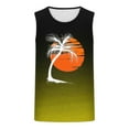 thumbnail image 4 of Runfenguu Vests For Men Tank Top Bodysuit Men Printed Casual Sports Elastic Fashionable T-Shirt Round-Neck Tank Top Men, 4 of 4