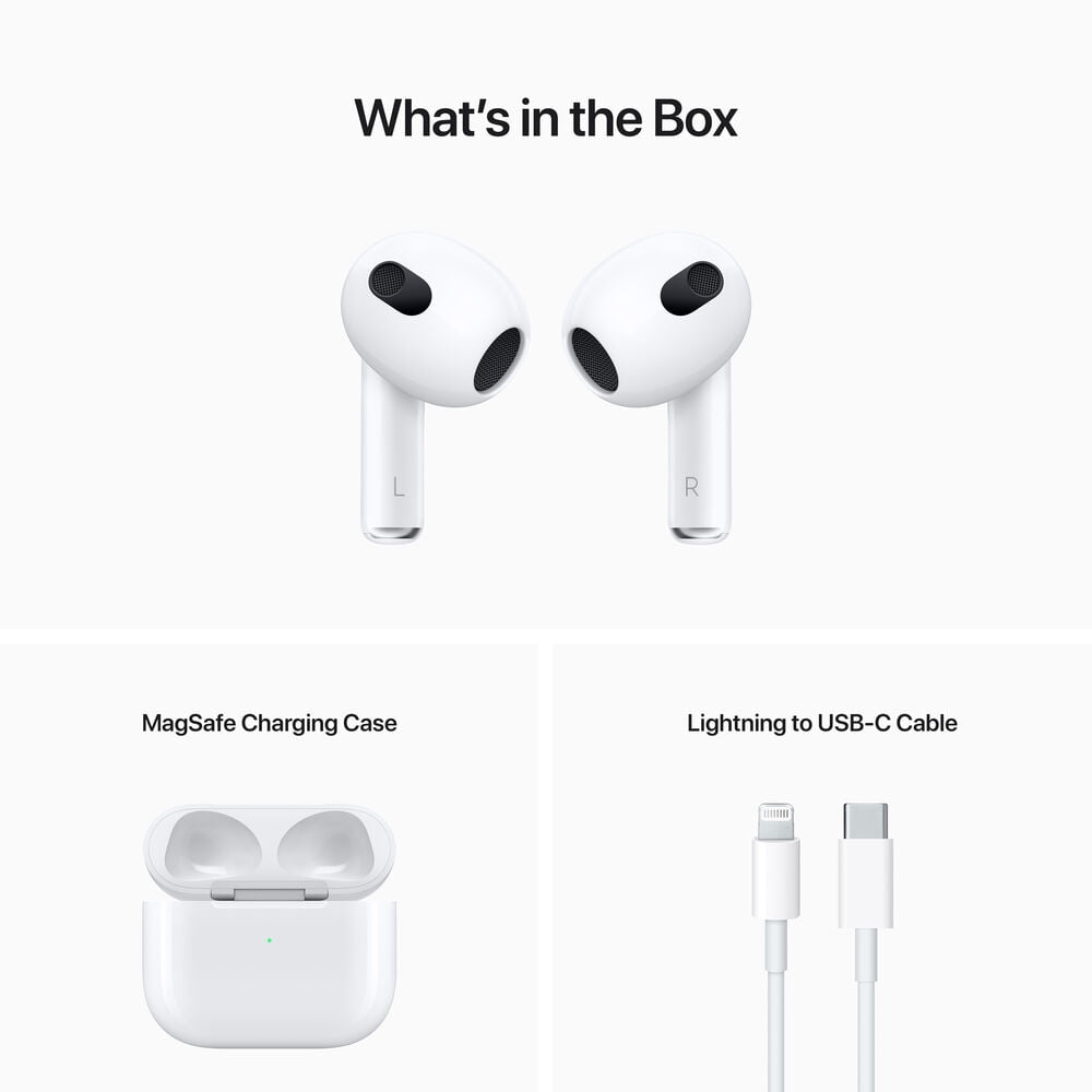 Apple AirPods with MagSafe Charging (3rd Gen) with Cable Ties + Charger -  Walmart.ca