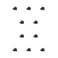 thumbnail image 1 of Yuarrent Barra de cortina para ventana de cocina para el hogar, Clip para dormitorio, sin clavos, sin pinchazos, barra de toalla desmontable, Negro 1pc 10piezas, 1 of 3