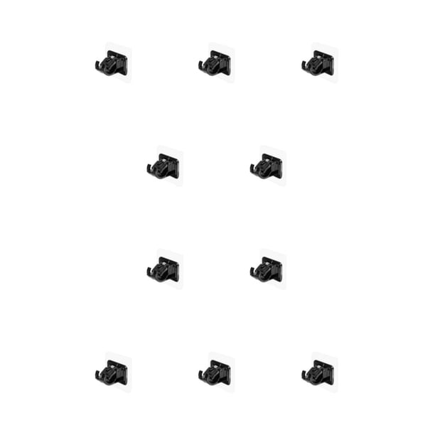 Soporte para barra de cortina Advancent Negro 1pc 10piezas
