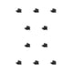 thumbnail image 1 of Soporte para barra de cortina Advancent Negro 1pc 10piezas, 1 of 3