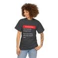 thumbnail image 3 of Warning I Am Currently Unsupervised Funny Sarcastic Joke Heavy Cotton Tee, 3 of 4